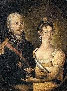 Manuel Dias de Oliveira Portrait of John VI of Portugal and Charlotte of Spain oil painting